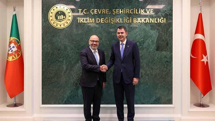 Bakan Kurum, Portekizli mevkidaşı ile görüştü