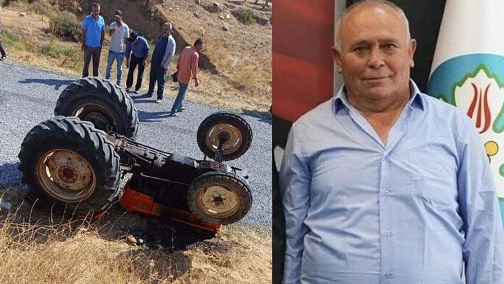 Devrilen traktörün sürücüsü öldü