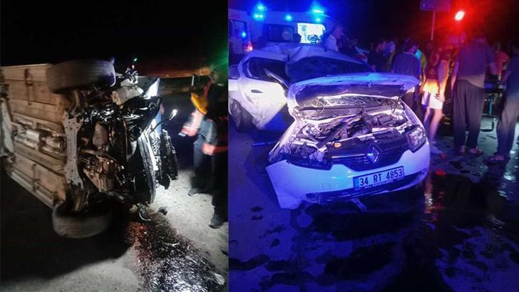 Malatya'da iki otomobil çarpıştı: 3 yaralı