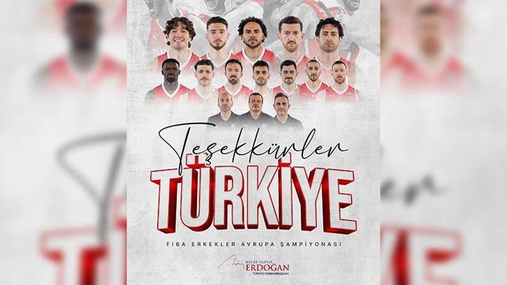 Cumhurbaşkanı Erdoğan’dan 12 Dev Adam’a tebrik