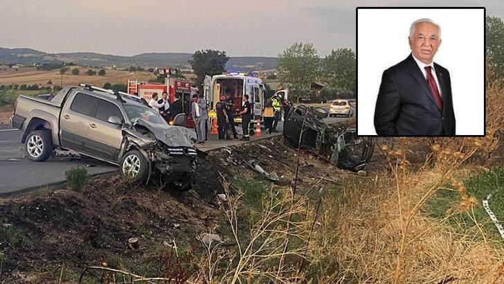 Eski belediye başkanı kazada öldü, eşi yaralandı