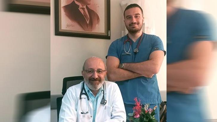 Doktor baba-oğul aynı hastanede hizmet veriyor