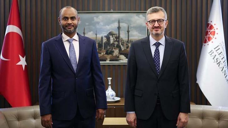 İletişim Başkanı Duran, Somali Limanlar ve Deniz Ulaştırma Bakanı Nur ile bir araya geldi