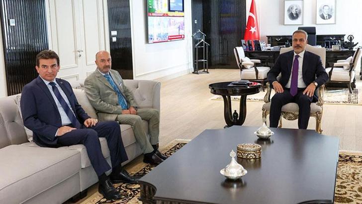 Bakan Fidan, OYAK Yönetim Kurulu Başkanı Aksakallı'yı kabul etti