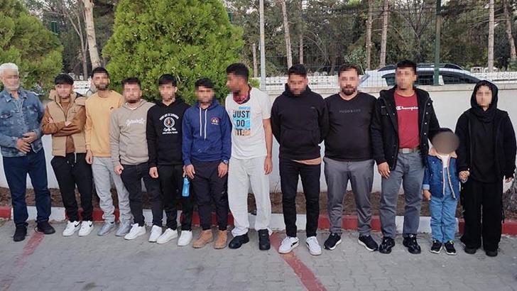 Edirne'de 12 kaçak göçmen yakalandı; 1 gözaltı