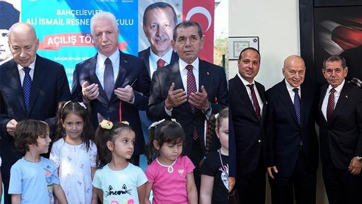 Galatasaray Başkanı Dursun Özbek, okul açılışında