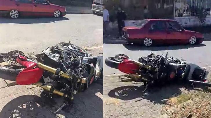 Tamir ettiği motosikletin test sürüşünde yaralandı