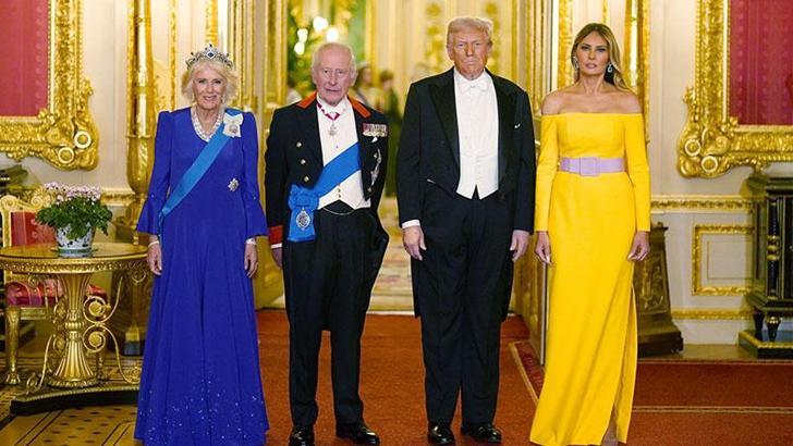 ABD Başkanı Donald Trump ile İngiltere Kralı Charles bir araya geldi