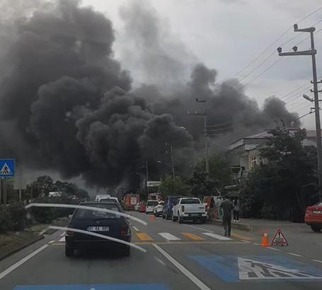 Trabzon’da alışveriş merkezinde yangın