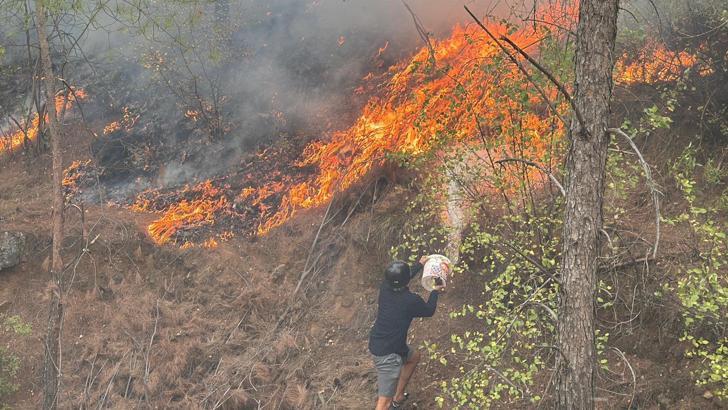 Muğla Köyceğiz'deki orman yangınında 58 ev boşaltıldı, 173 kişi tahliye edildi