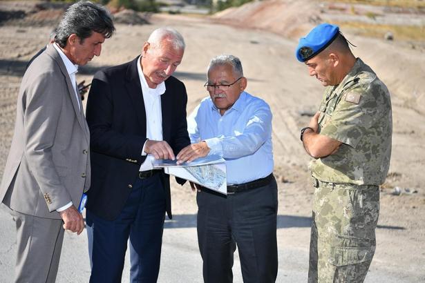 Başkan Büyükkılıç'tan, Kartal kavşağına alternatif yol çalışmalarında inceleme