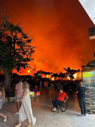 Antalya'da orman yangını; 1 otel tahliye edildi/ Ek fotoğraflar