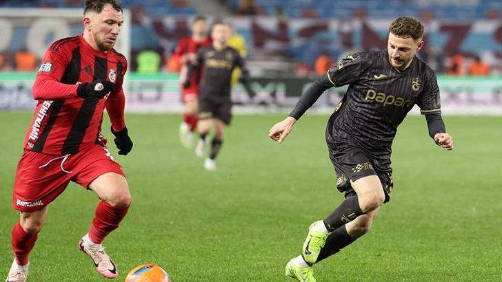 Trabzonspor ile Gaziantep FK ligde 13'üncü randevuda