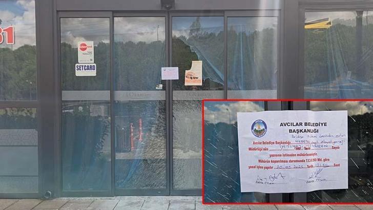 Avcılar’da kolonları kesildiği iddia edilen iş yeri mühürlendi