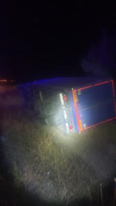 Nevşehir'de kamyon şarampole devrildi: 1 ölü