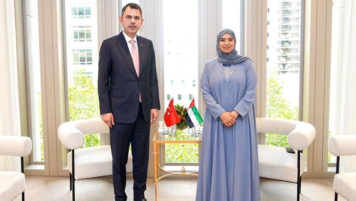 Bakan Kurum, BAE İklim Değişikliği ve Çevre Bakanı Al Shamsı ile görüştü