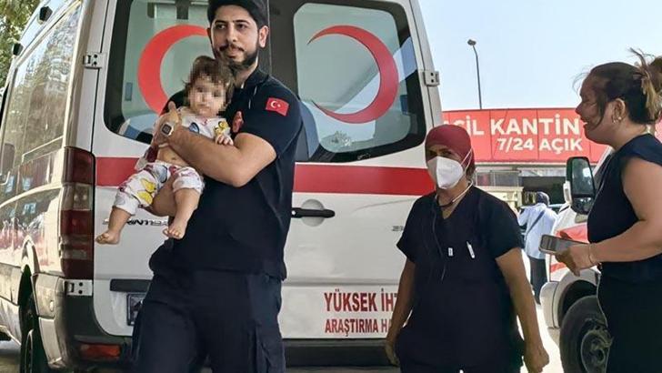 Evlerinde Maraş otu yutan Elisa bebek tedaviye alındı