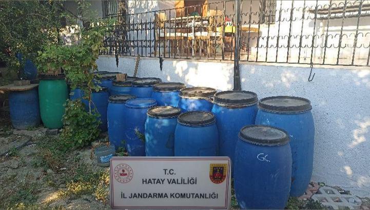Hatay'da 5 bin litre sahte içki ele geçirildi