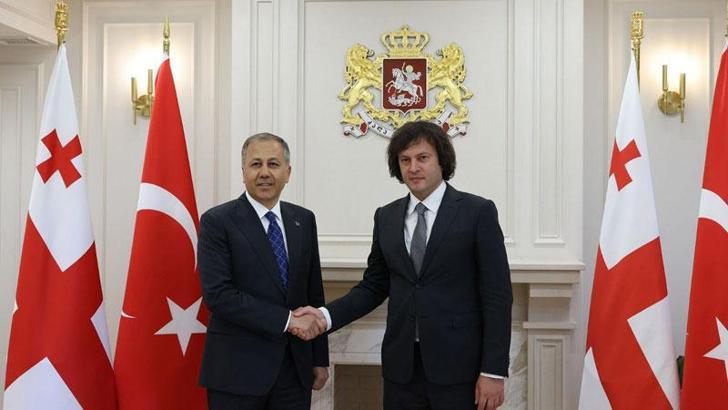 Bakan Yerlikaya, Gürcistan Başbakanı Kobakhidze ile görüştü
