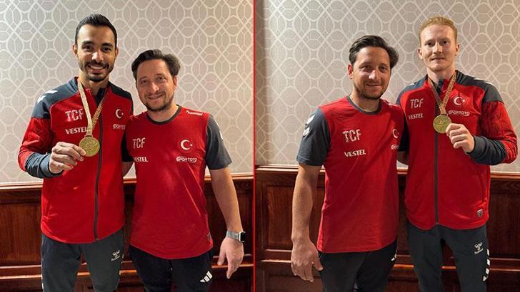 Milli cimnastikçiler Ferhat Arıcan ve Mehmet Ayberk Koşak, Macaristan’da altın madalya kazandı