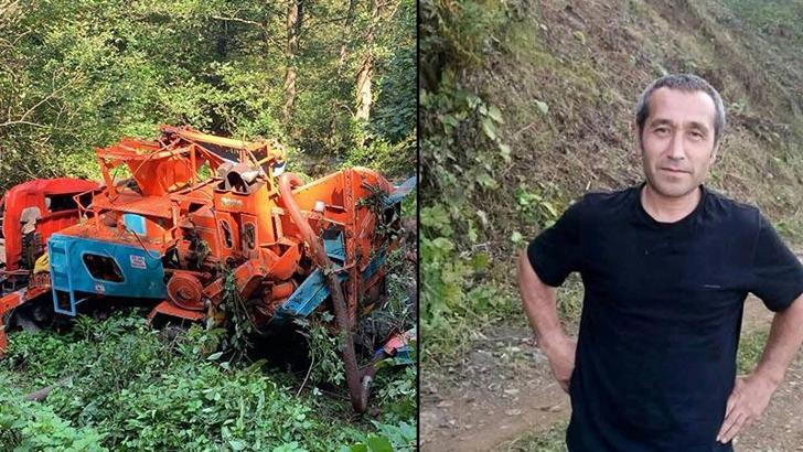 Uçuruma yuvarlanan kamyonun şoförü öldü