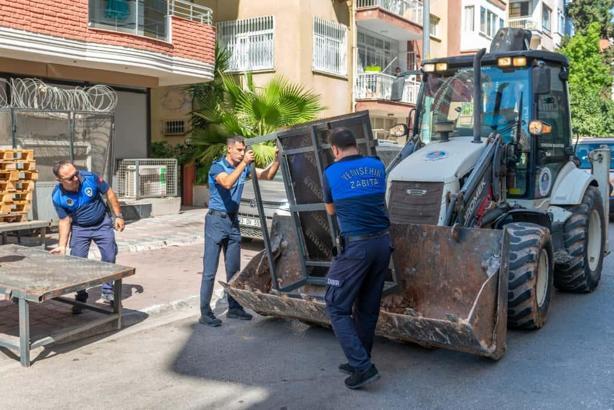Yenişehir'de kaldırım ve yol işgali denetimi sürüyor