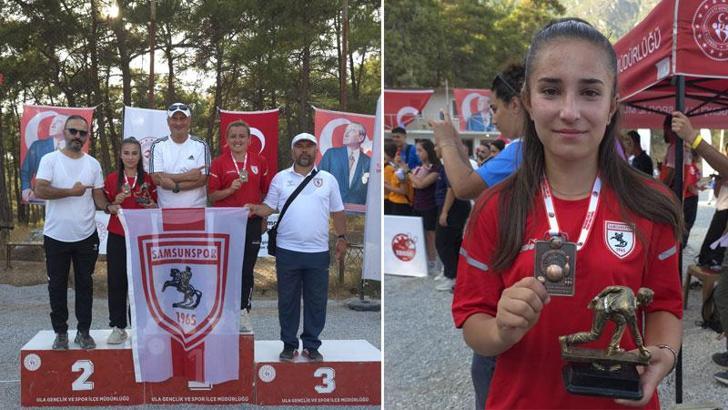 Samsunsporlu Yağmur Tosun, Türkiye rekoru kırdı