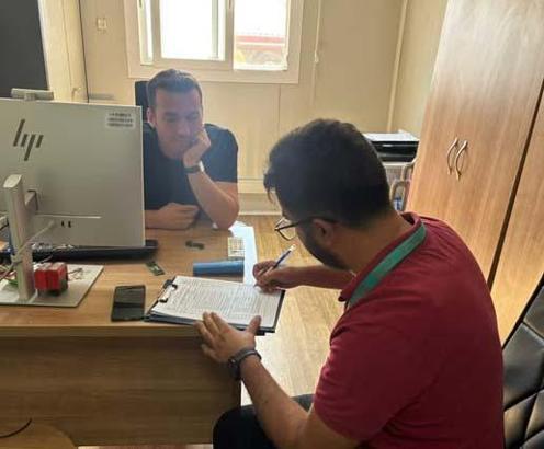 Sağlık ekibinden, Zeytin Dalı Gümrük Kapısı’nda denetim