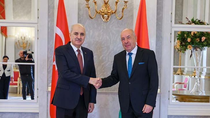 TBMM Başkanı Kurtulmuş, Macaristan Cumhurbaşkanı Sulyok tarafından kabul edildi