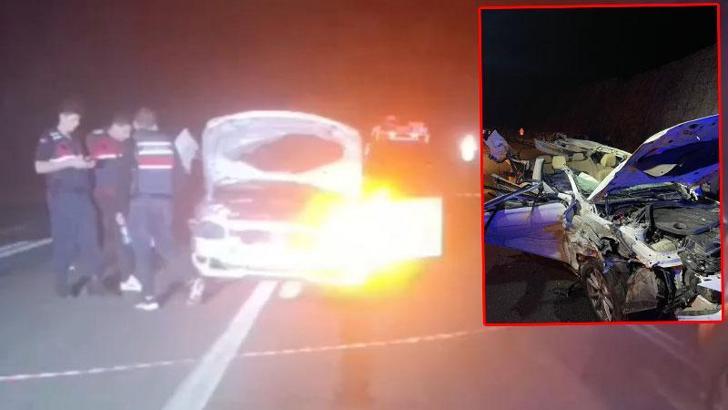 Mersin’de otomobil, kamyona çarptı: 1 ölü, 1 yaralı