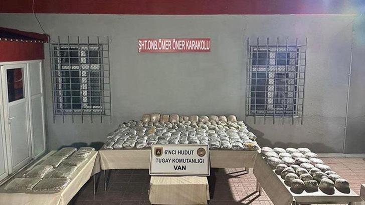 MSB: Van hudut hattında 117,8 kilo uyuşturucu ele geçirildi