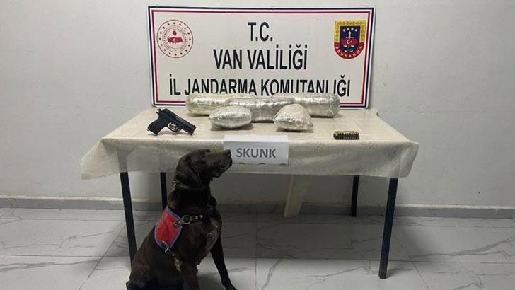 'Tütün', araçta 4 kilo skunk buldu