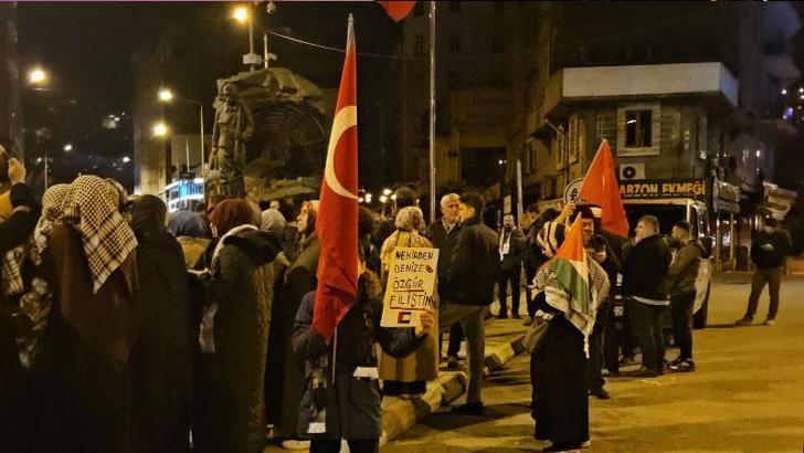 Zonguldak’ta İsrail protestosu