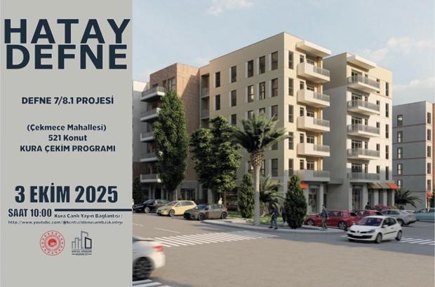 Defne’de yapımı tamamlanan 521 konutun kurası çekilecek