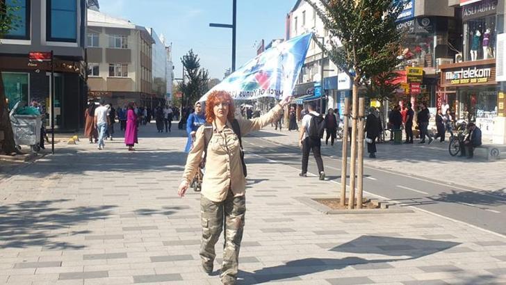 Gazze'ye destek için İstanbul’dan Kudüs’e başlattığı yürüyüşte Düzce'ye ulaştı
