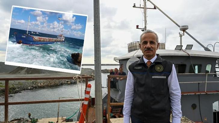 Bakan Uraloğlu: Karaya oturan gemiden 35 metreküp yakıtı güvenle tahliye ettik