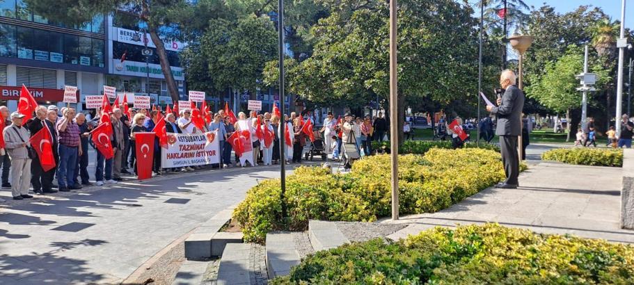 Samsun’da astsubaylar özlük haklarını istedi
