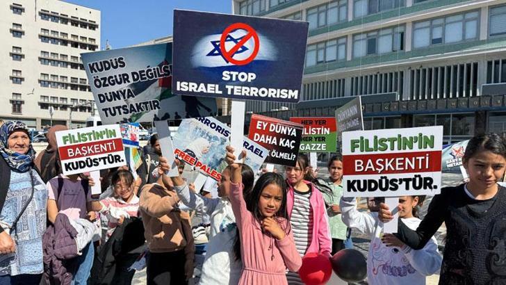Ankara'da 'Gazze' için basın açıklaması