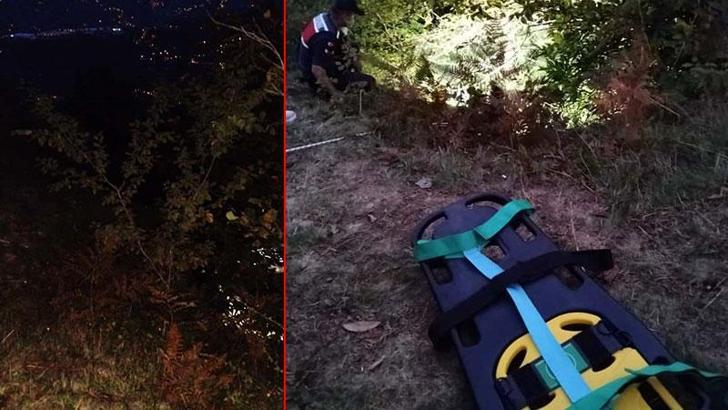 Ot biçen baba- oğul uçuruma düştü; polis memuru oğul öldü, baba yaralandı