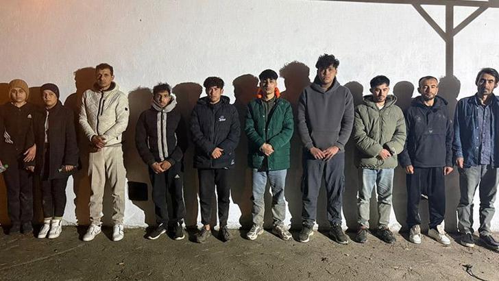 Edirne’de 17 kaçak göçmen yakalandı
