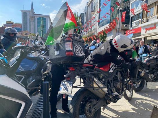 Ümraniye’de ‘Gazze İçin Farkındalık Sürüşü’ gerçekleştirildi