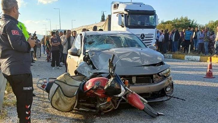 Manisa’da otomobille çarpışan motosikletin sürücüsü öldü