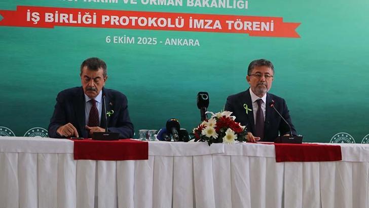 Milli Eğitim ile Tarım ve Orman Bakanlıkları arasında çatı protokolü