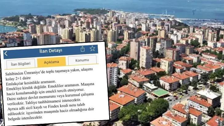 ‘Emekliye kiralık değildir’ ilanına ceza uygulandı