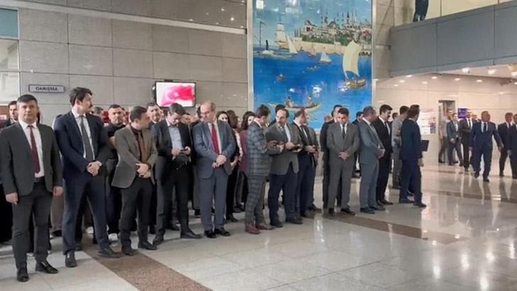İstanbul Adalet Sarayı'nda Fatih Dönmez ve Barış Duman için uğurlama töreni