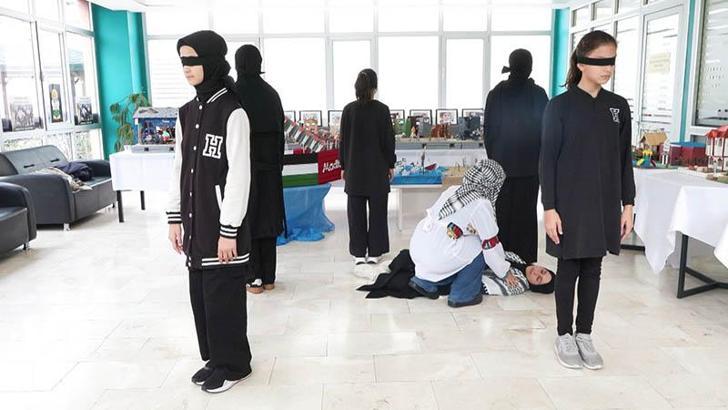 Başakşehir'de öğrenciler 'Gazze'nin Sessiz Çığlığı'nı anlattı
