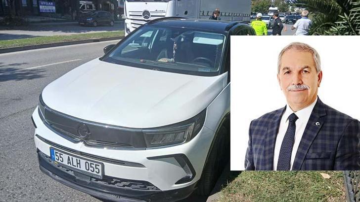 Samsun’da, eski ilçe belediye başkanı kazada yaralandı