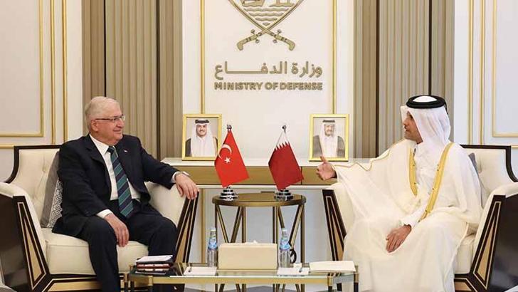 Milli Savunma Bakanı Güler, Katar Savunma Bakanı Al Sani ile bir araya geldi