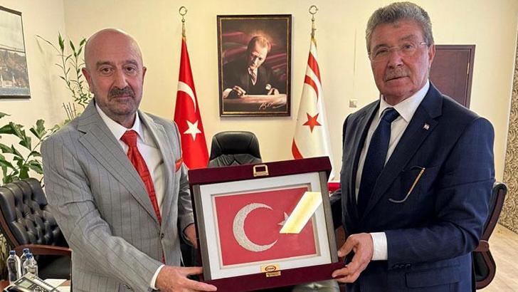 OYAK Yönetim Kurulu Başkanı Aksakallı'dan KKTC Başbakanı Üstel'e ziyaret
