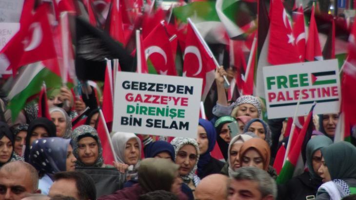 İsrail'in Gazze’deki saldırıları Gebze'de protesto edildi